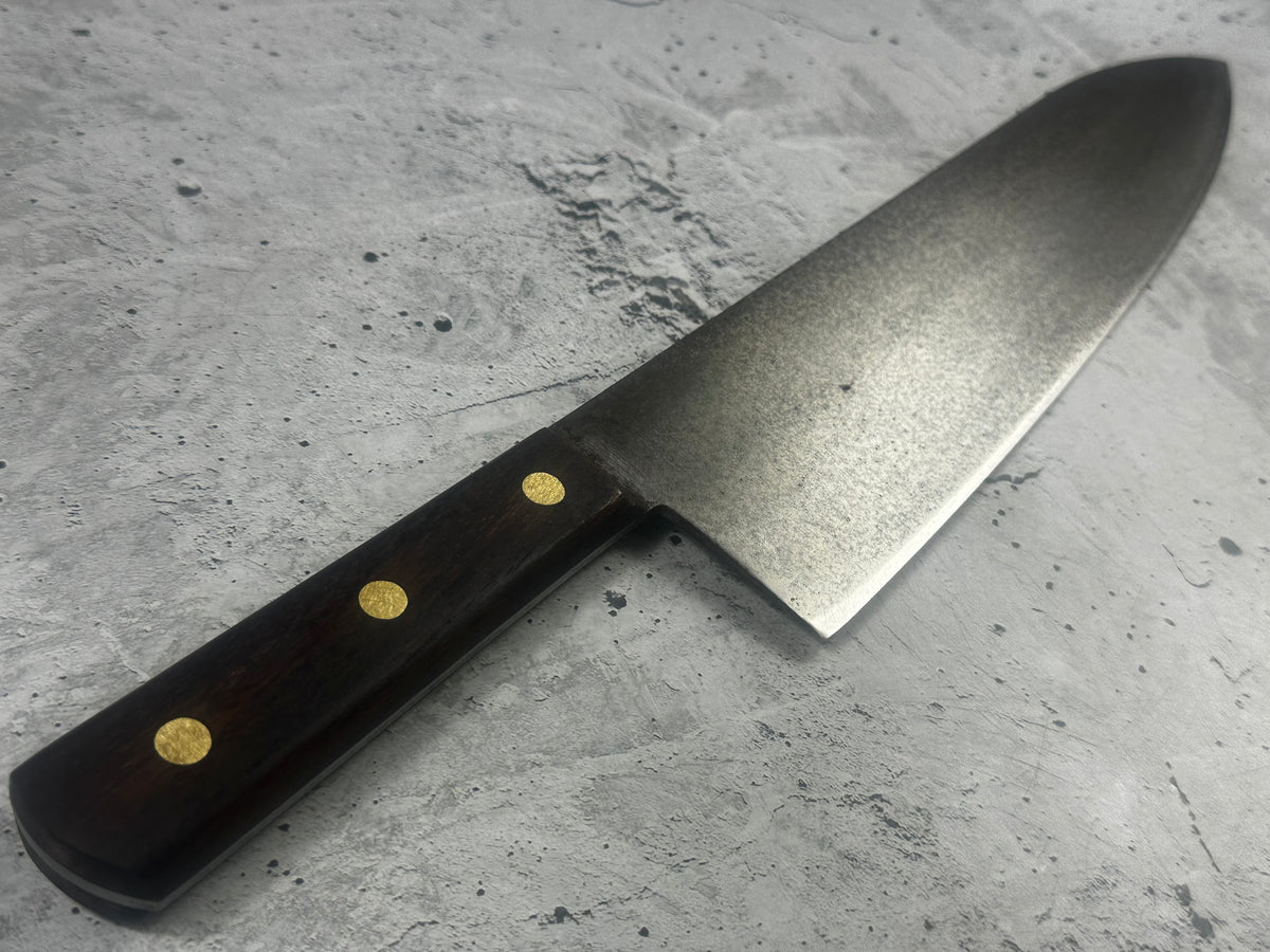 Vintage Unbranded Carbon Steel Gyuto Knife 300mm 2321