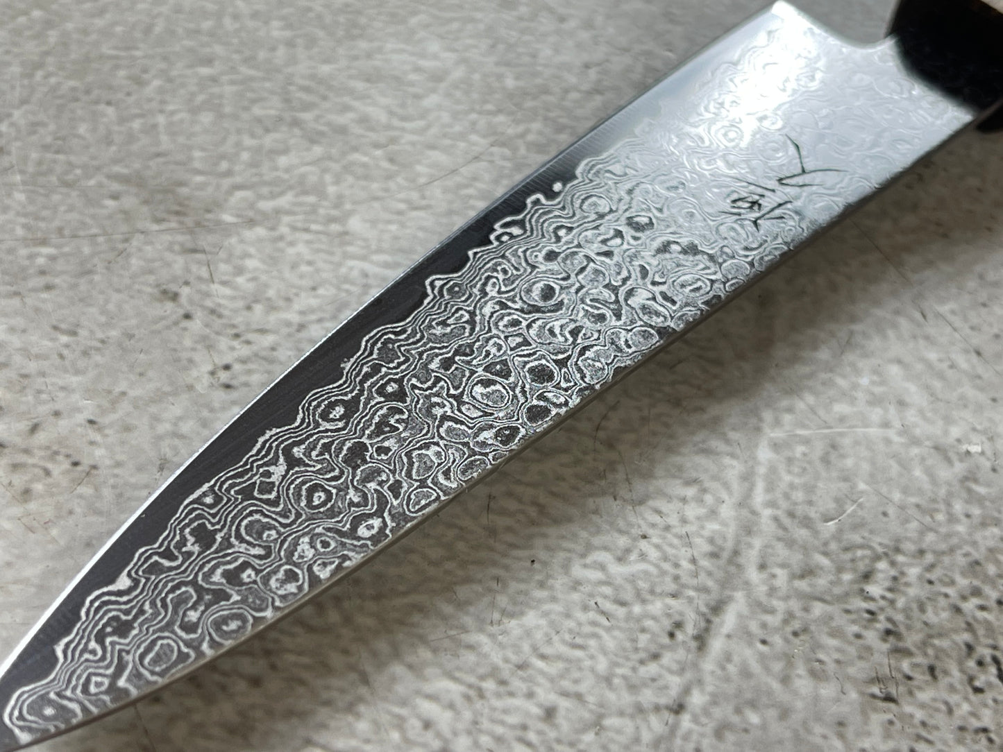 Tsunehisa ZA18 Damascus Petty 135mm Oak Handle Made in Japan 🇯🇵