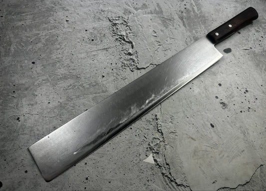 Vintage Unbranded Stainless Steel Nakiri Knife 370mm 2322