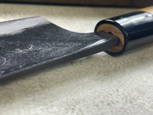 Kyohei Shindo Warikomi Blue #2 Kurouchi 165mm Nakiri with Keyaki Wa Handle and Plastic Ferrule - Made in Japan 🇯🇵