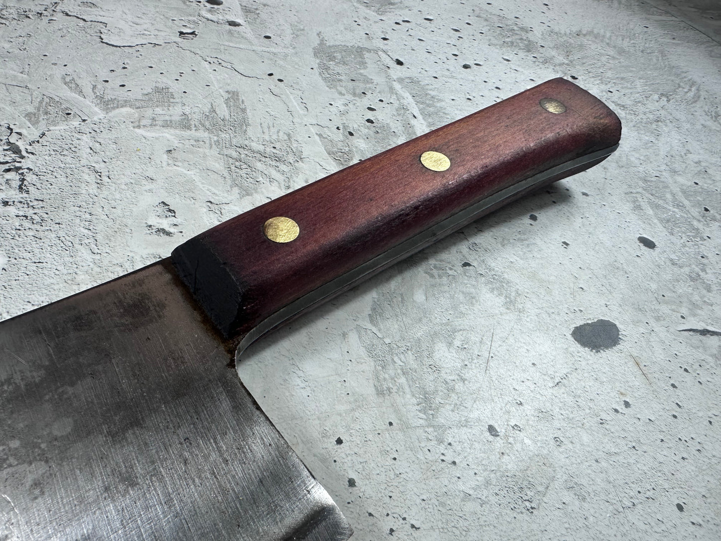 Vintage F. Dick Cleaver Knife N84 205mm Carbon Steel Made in Germany 2101