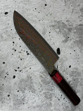 Load image into Gallery viewer, Takeshi Saji VG10-W Nashiji Rainbow Damascus Santoku 165mm