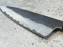 Load image into Gallery viewer, SanMai Stainless &amp; Copper Gyuto Knife 200mm Kurouchi Etched, Vietnamese Ebony Handle