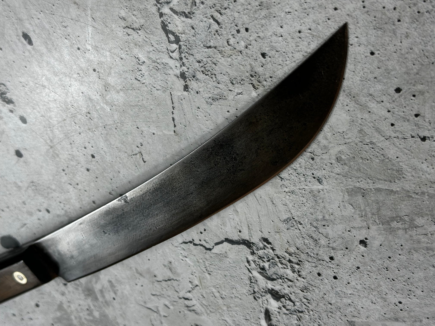Vintage A. & L. Hofmann Butcher Knife 260mm  Carbon Steel Blade Made in German 2001