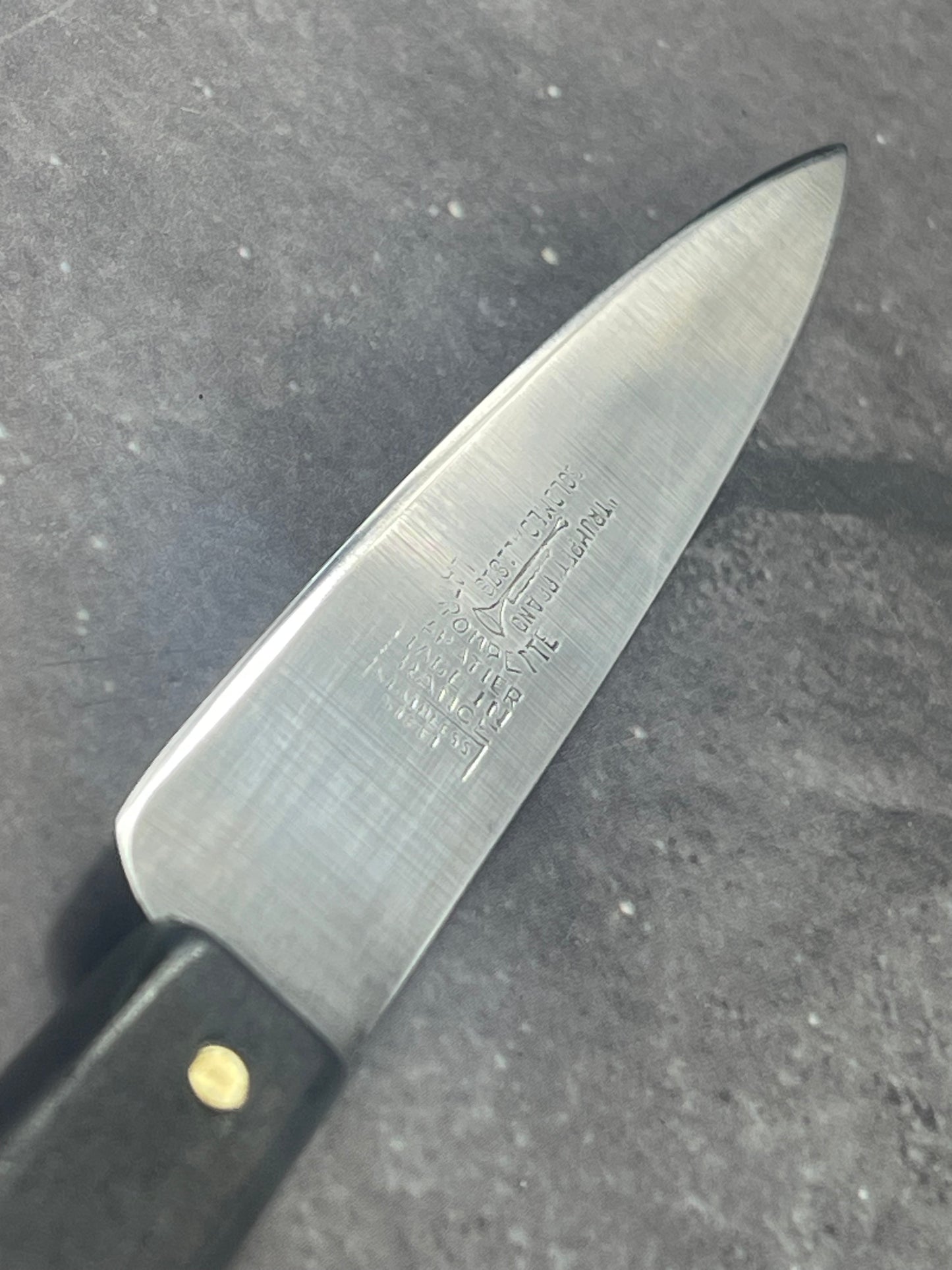 Vintage French Sabatier Trumpet - Gold Medal 1812 Paring Knife Stainless Steel Made in France 🇫🇷