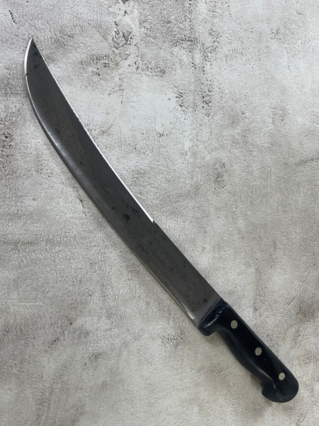 Vintage Gustav Emil Ern Butcher Machete Knife 315mm Made in Germany 🇩🇪 Cabon steel 1889