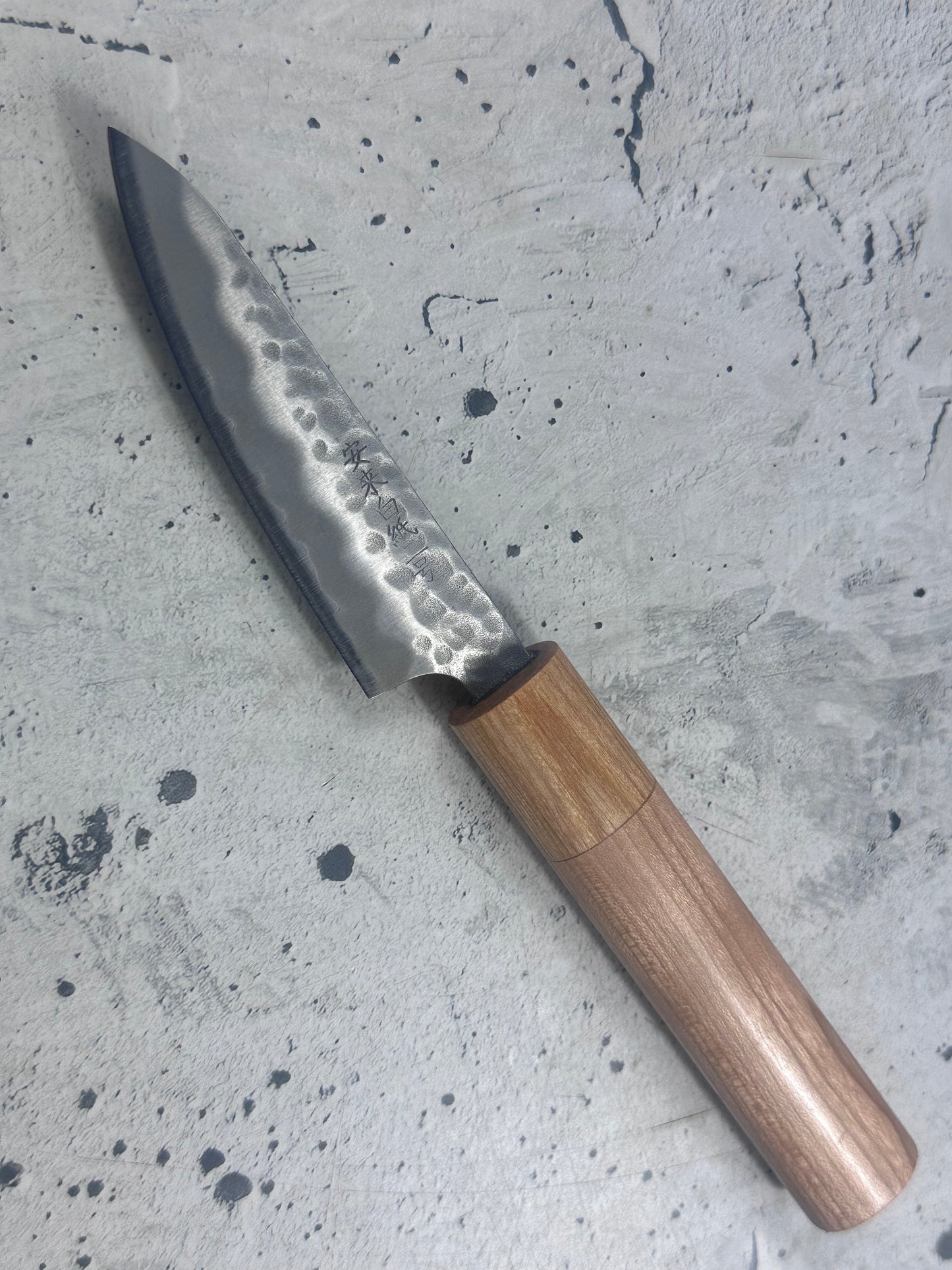 Tsunehisa Shiro White Steel & Stainless Clad Petty Knife 80mm - Made in Japan