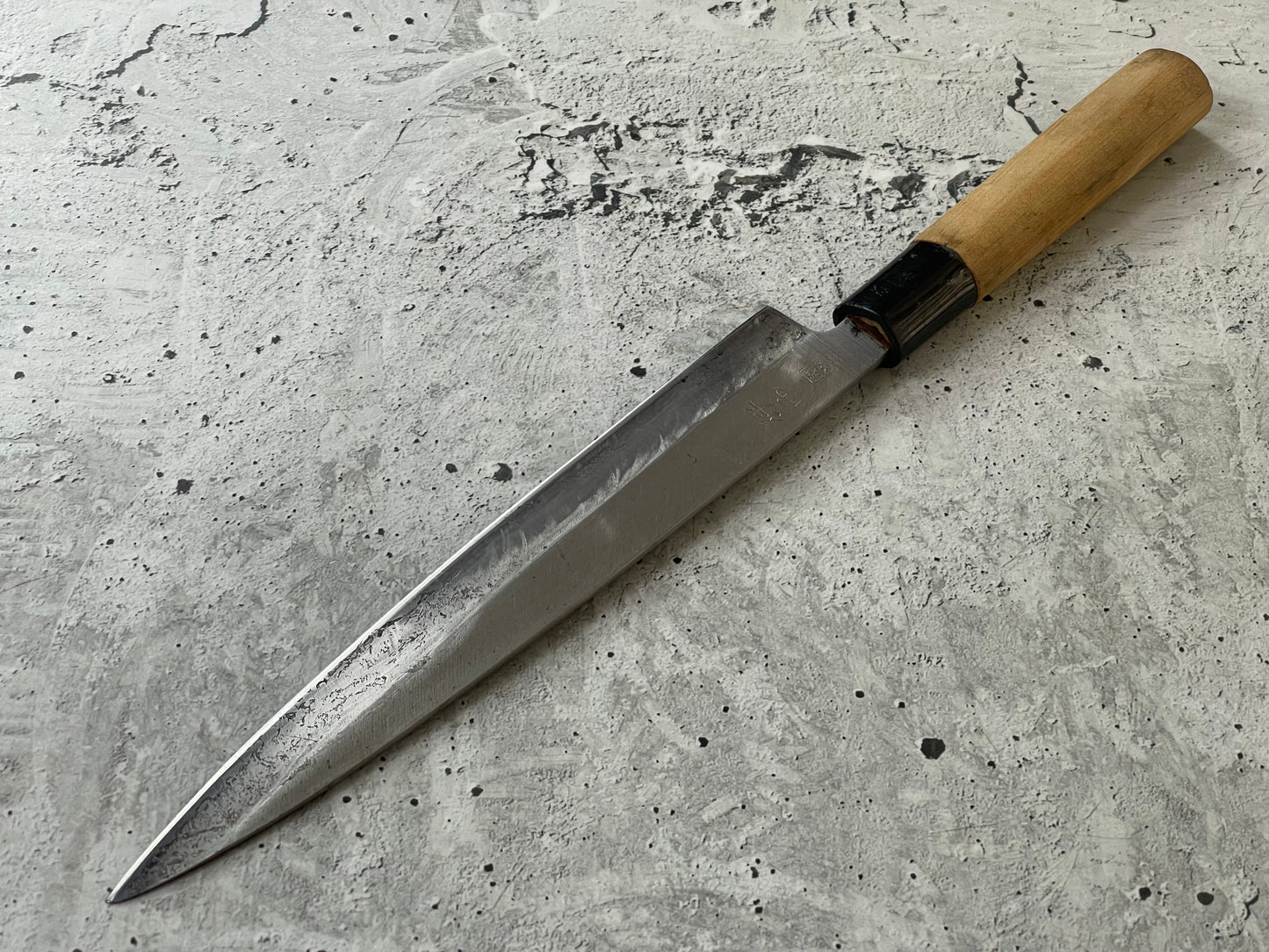 Vintage Japanese Yanagiba Knife 200mm  Made in Japan 🇯🇵 Carbon Steel 1760