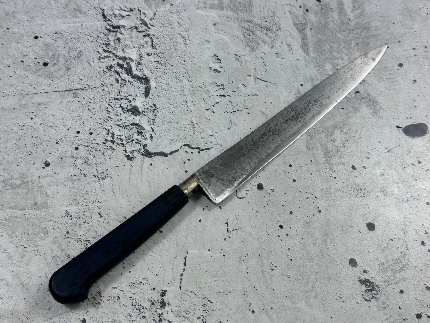 Vintage Sabatier Nogent Flexible Slicing Knife 200mm Carbon Steel 2179