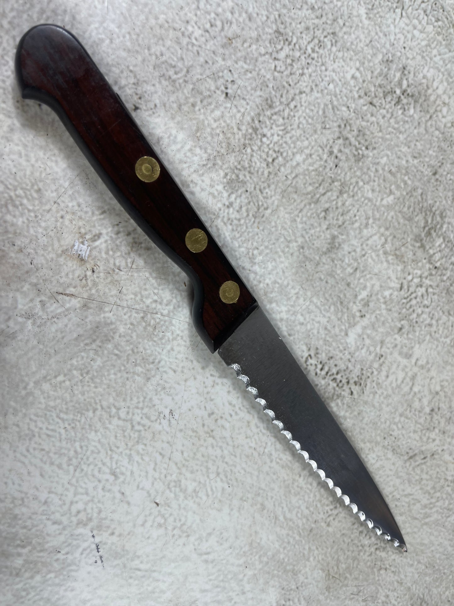 Vintage French Serrated Paring Knife Set 4x Made in France 🇫🇷 1987