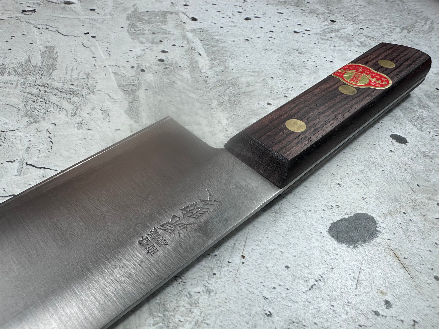 Vintage Gensukehisa Gyuto 300mm Carbon Steel Wood Handle 2239
