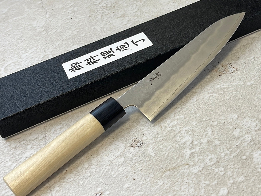 Tsunehisa G3 Nashiji HBC Gyuto 180mm - Made in Japan 🇯🇵 Magnolia Oval Wa Handle