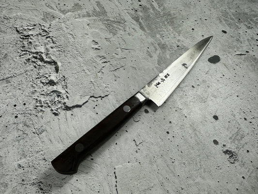 Vintage Masaaki Masateru Petty Knife 150mm Carbon Steel Western Wood Handle 2251