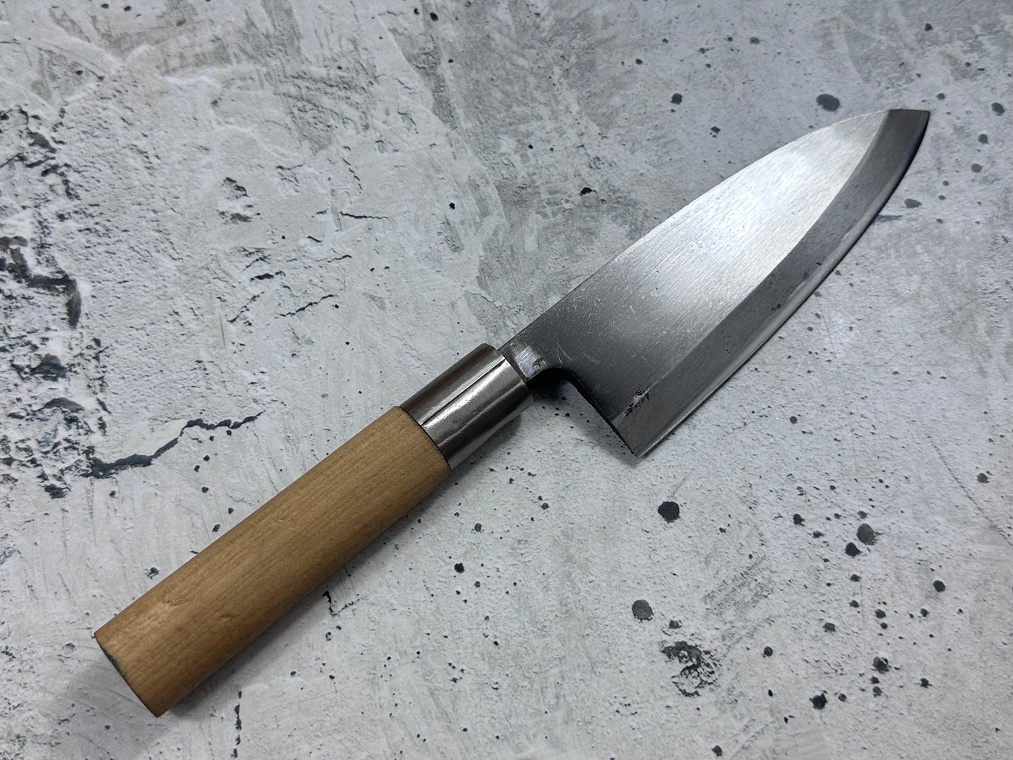 Vintage Sakai Takayuki Deba Knife 150mm Carbon Steel Original Box 2136
