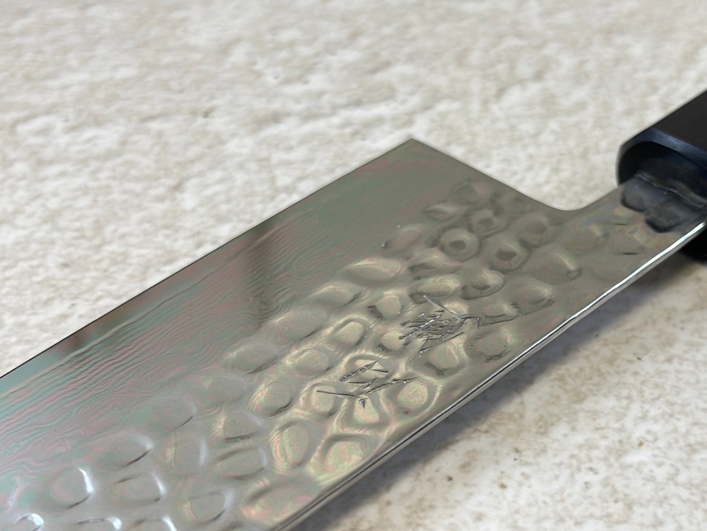 Yoshimune Gyuto 210mm VG10 Damascus Steel Double-Bevel Rose Wood Octagonal Handle
