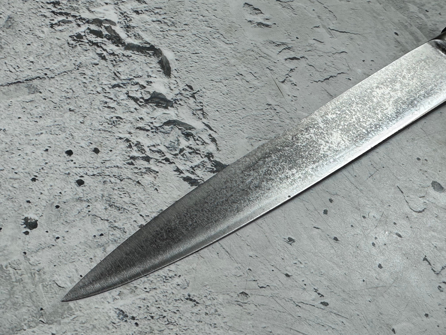 Vintage French Flexible fillet Knife 200mm Carbon Steel Wood Handle 2212