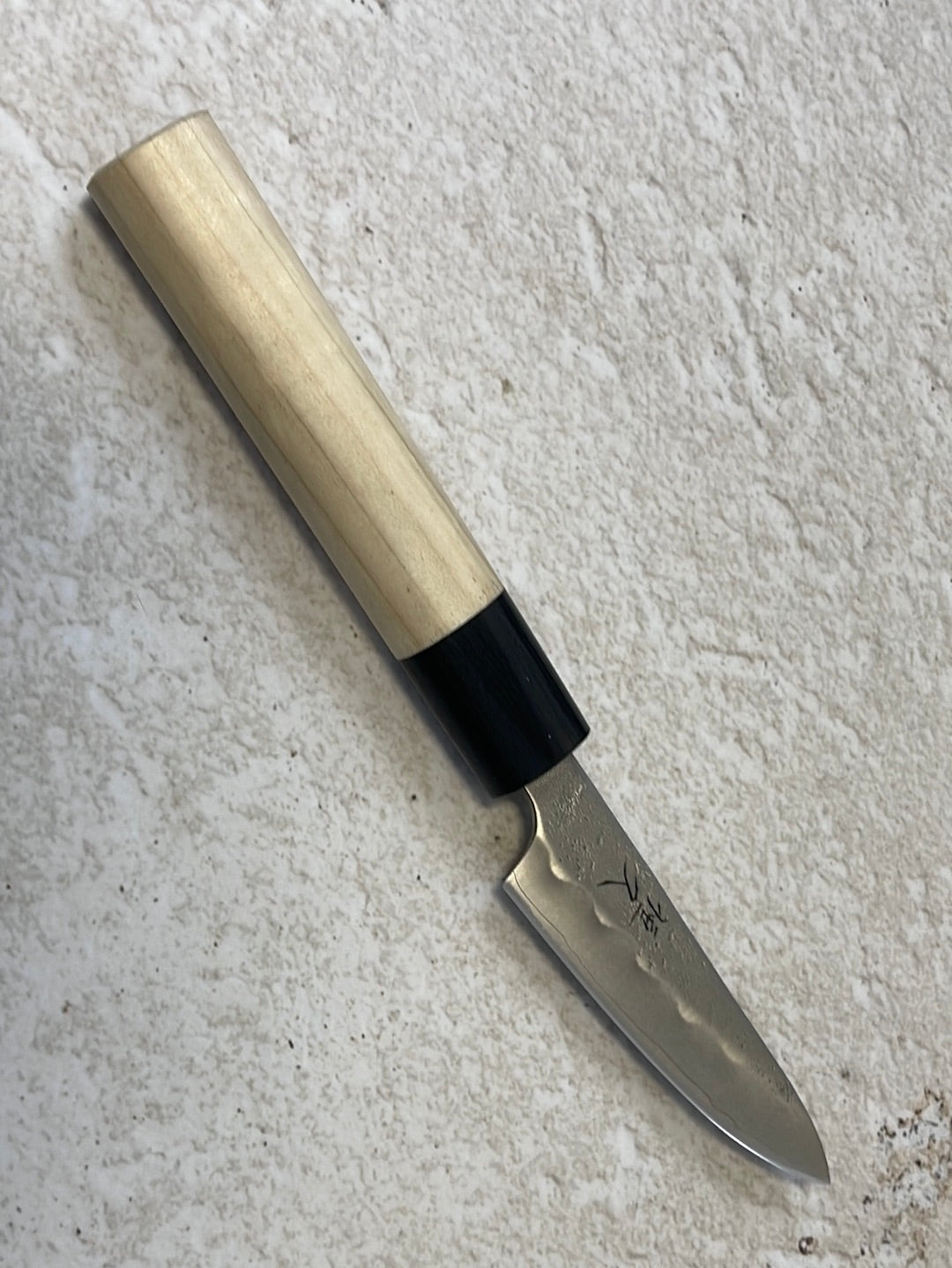 Tsunehisa G3 Nashiji HBC Petty 80mm - Made in Japan 🇯🇵 Magnolia Oval Wa Handle