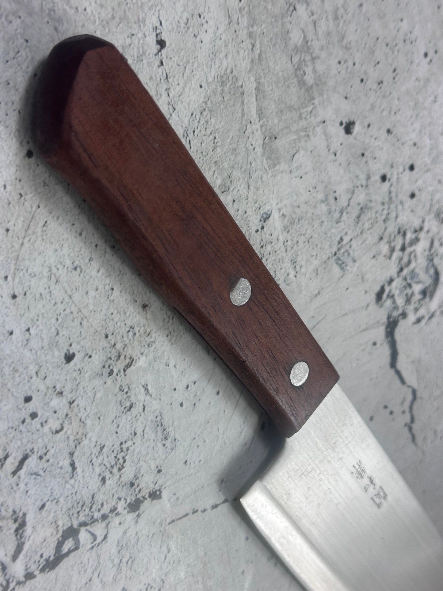Vintage Seki Kanemasa Nakiri Knife 160mm Carbon Steel 2038