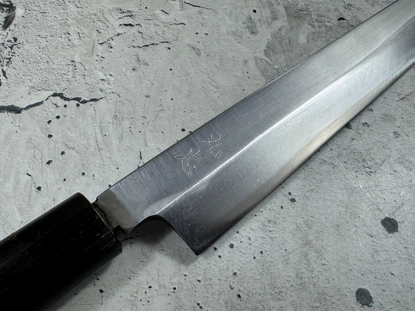 Vintage Sakai Takayuki Yanagiba Knife 300mm Carbon Steel Original Box 2134