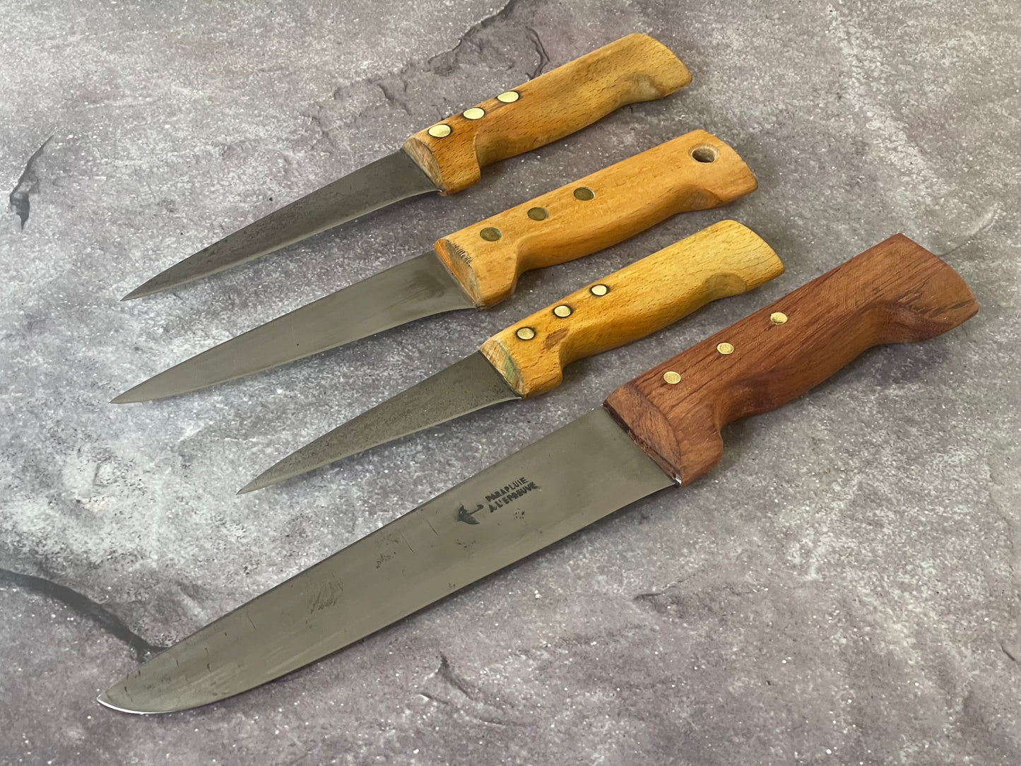 Vintage French Knife Set 4x Made in France 🇫🇷 1600