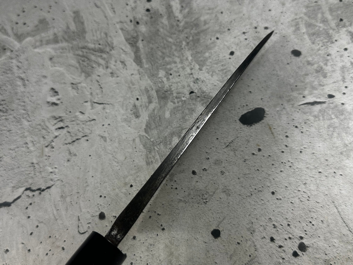 Vintage Tanegashima Deba Knife 180mm Carbon Steel Timber Handle 2271