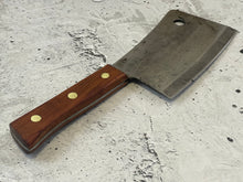 Load image into Gallery viewer, Vintage Decter Butcher Cleaver Knife 180mm Stainless Steel Blade Made in USA 🇺🇸 1531