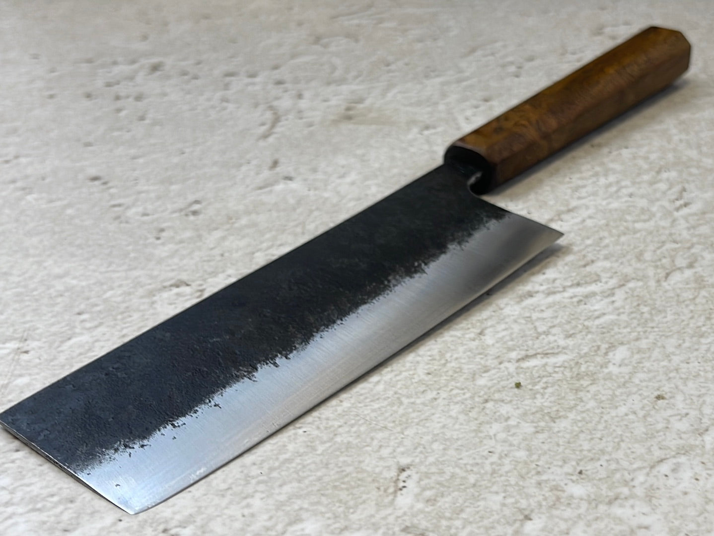 Nakiri 150mm Kurouchi Jatiwood Timber Handle