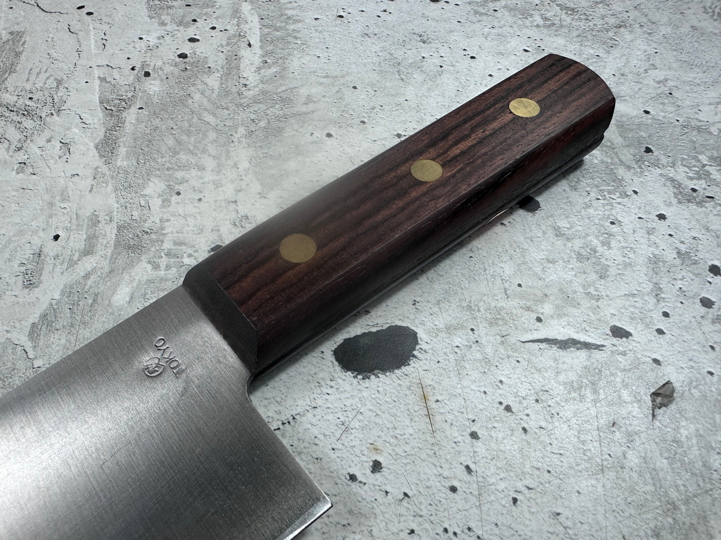 Vintage Gensukehisa Gyuto 300mm Carbon Steel Wood Handle 2239