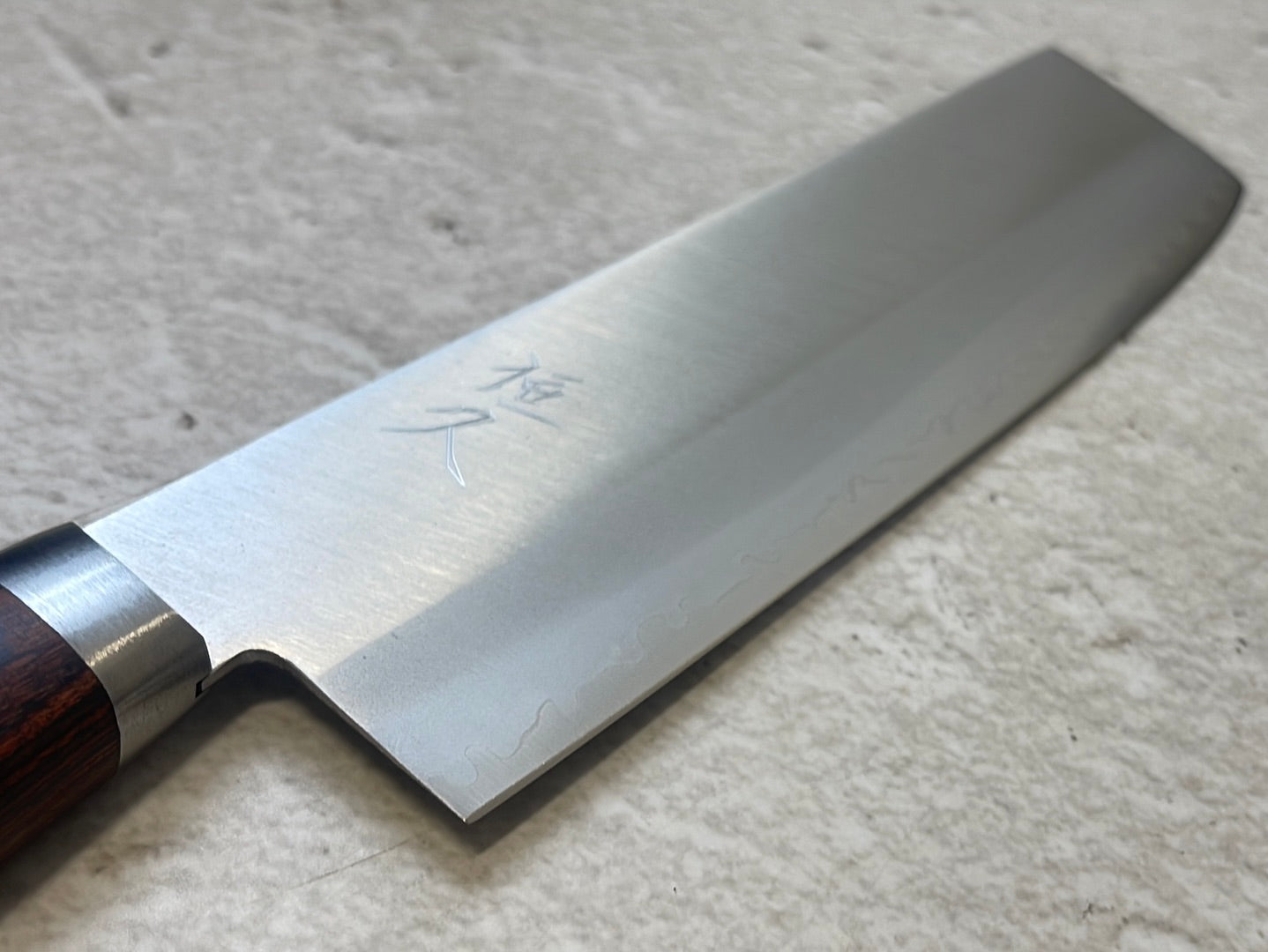 Tsunehisa VG1 Nakiri Knife 165mm  Brown Pakkawood Handle - Made in Japan 🇯🇵