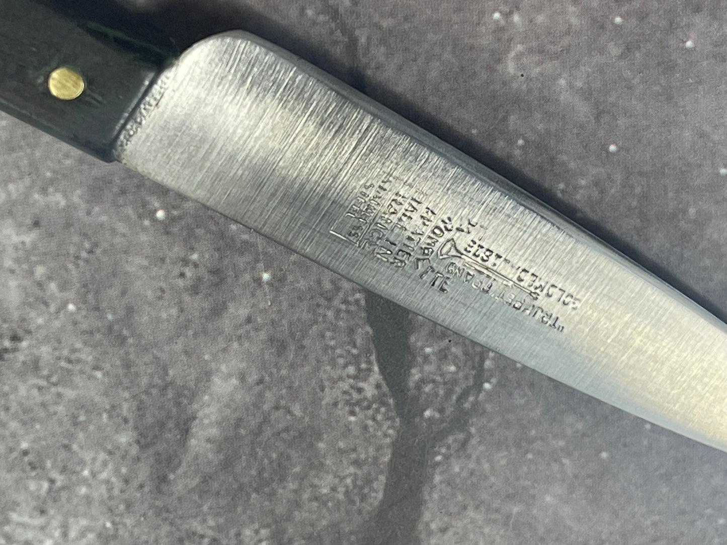 Vintage French Sabatier Trumpet - Gold Medal 1812 Paring Knife Stainless Steel Made in France 🇫🇷