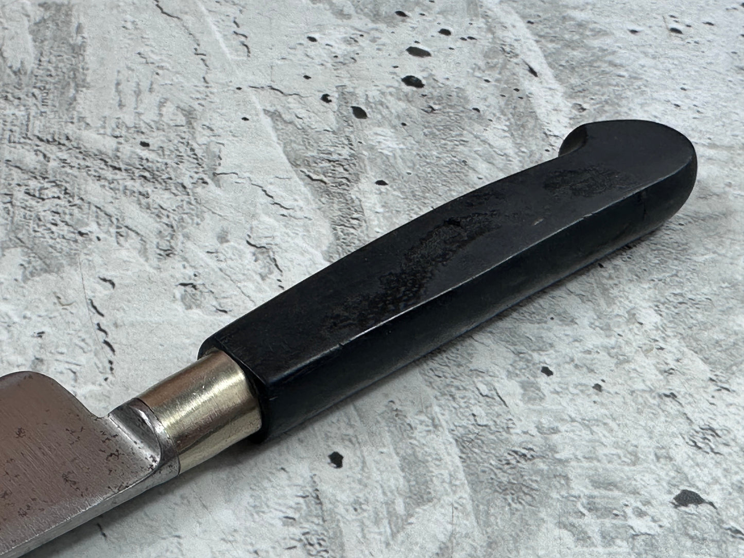 Vintage French Nogent Style Paring Knife 110mm Inox Steel POM Handle 2195