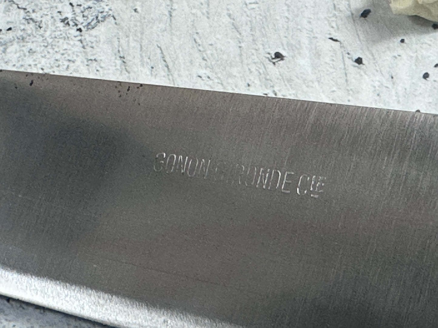 Vintage French Chef Knife 280mm High Carbon Steel Made in France 2036