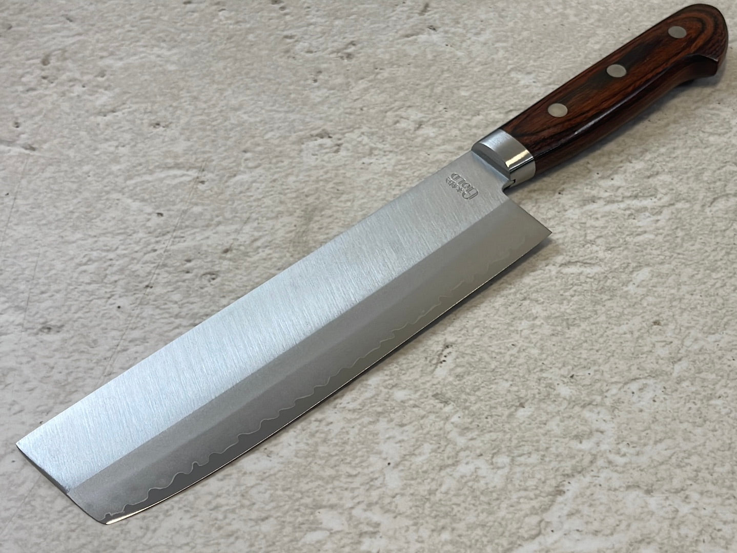 Tsunehisa VG1 Nakiri Knife 165mm  Brown Pakkawood Handle - Made in Japan 🇯🇵
