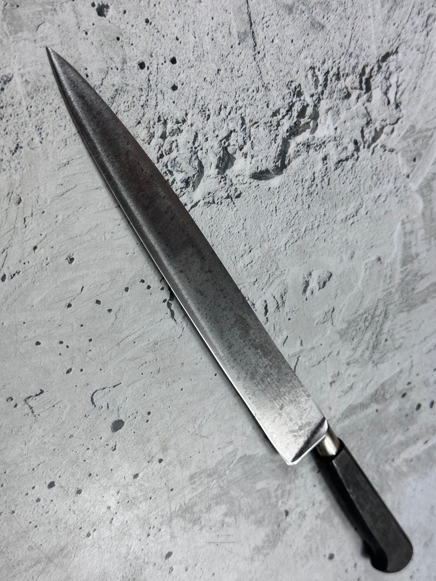 Vintage Sabatier Nogent Flexible Slicing Knife 200mm Carbon Steel 2181