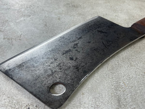 Vintage Butchers Foster Bros Cleaver Knife 180mm Made in USA 🇺🇸 Carbon Steel 1895