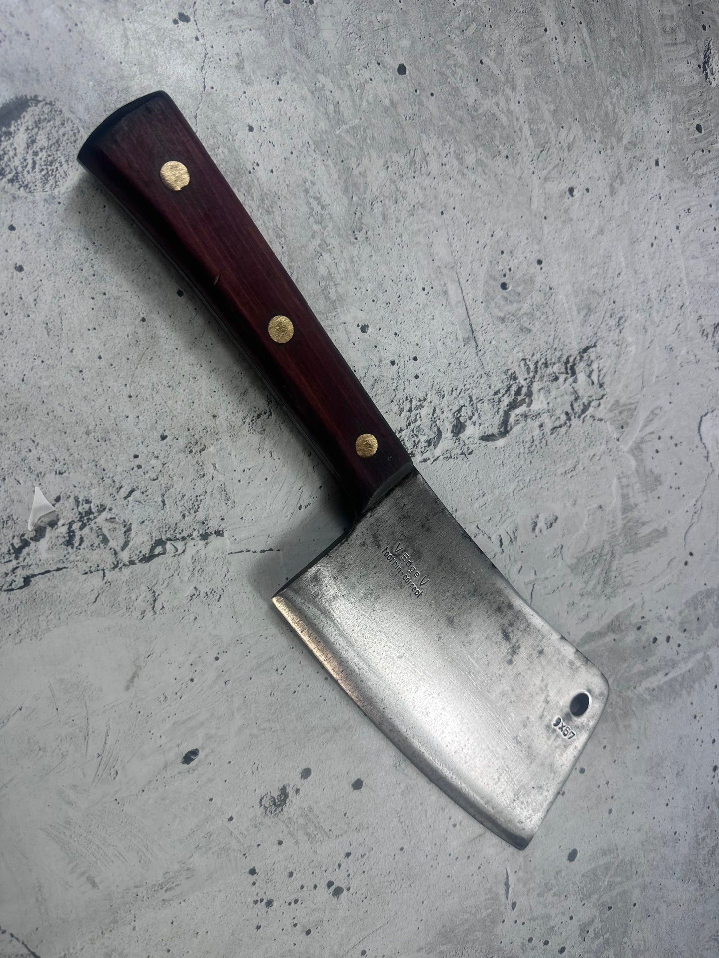 Vintage F. Dick Cleaver Knife N84 205mm Carbon Steel Made in Germany 2101