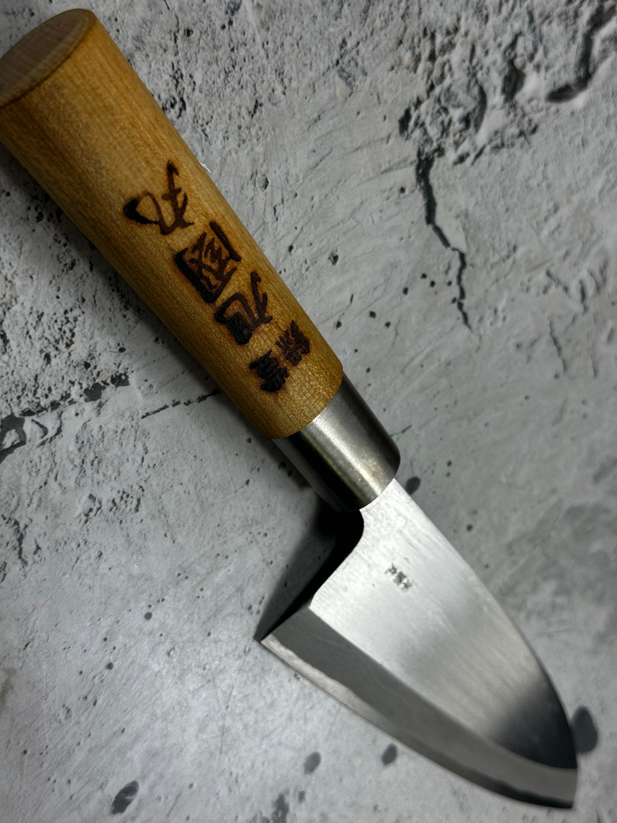 Vintage Tokusen Asahikuni Deba Knife 150mm Carbon Steel Timber Handle 2272
