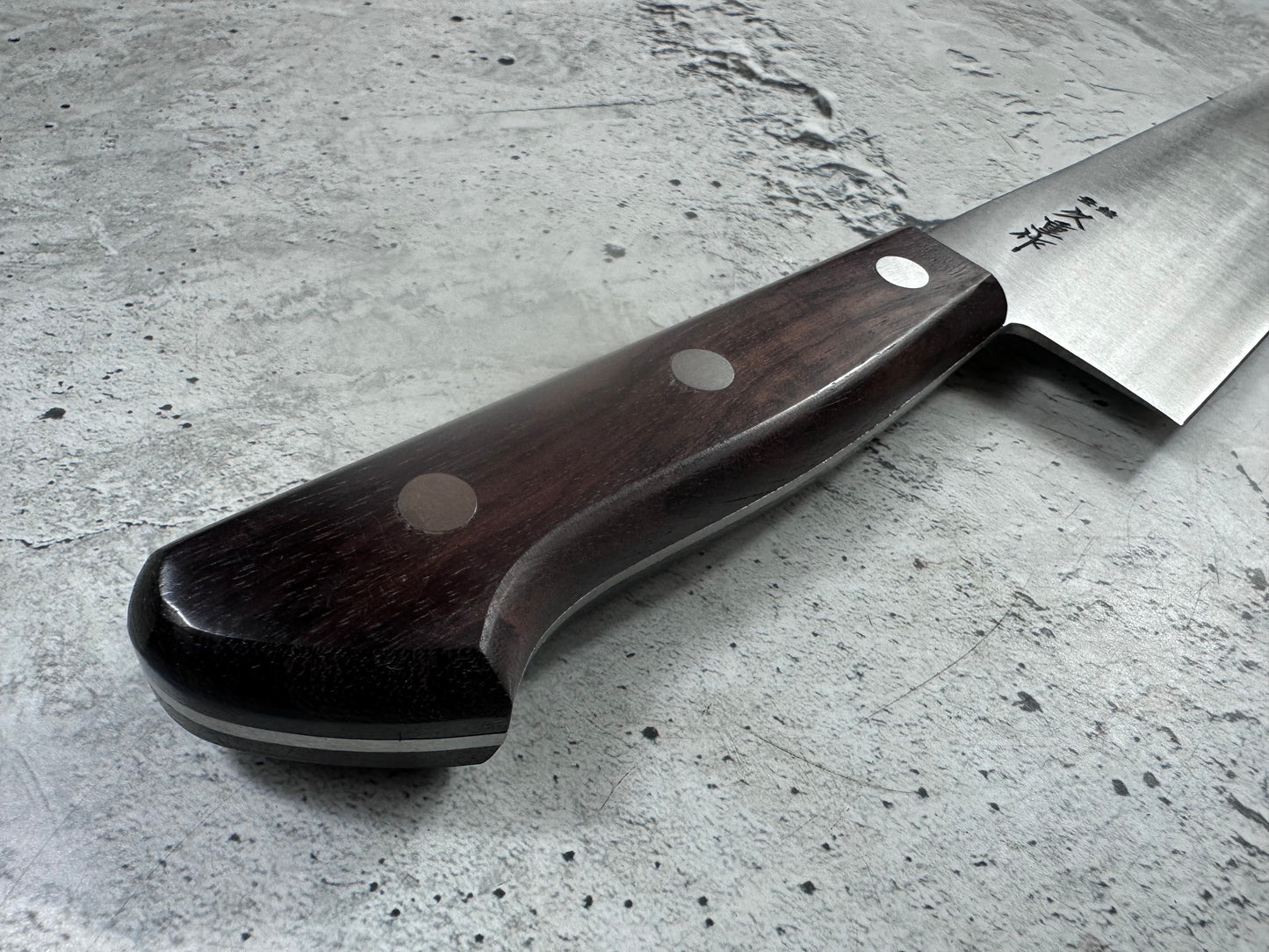 Vintage Hisashige Saku Gyuto Knife 270mm Carbon Steel Wood Handle 2235