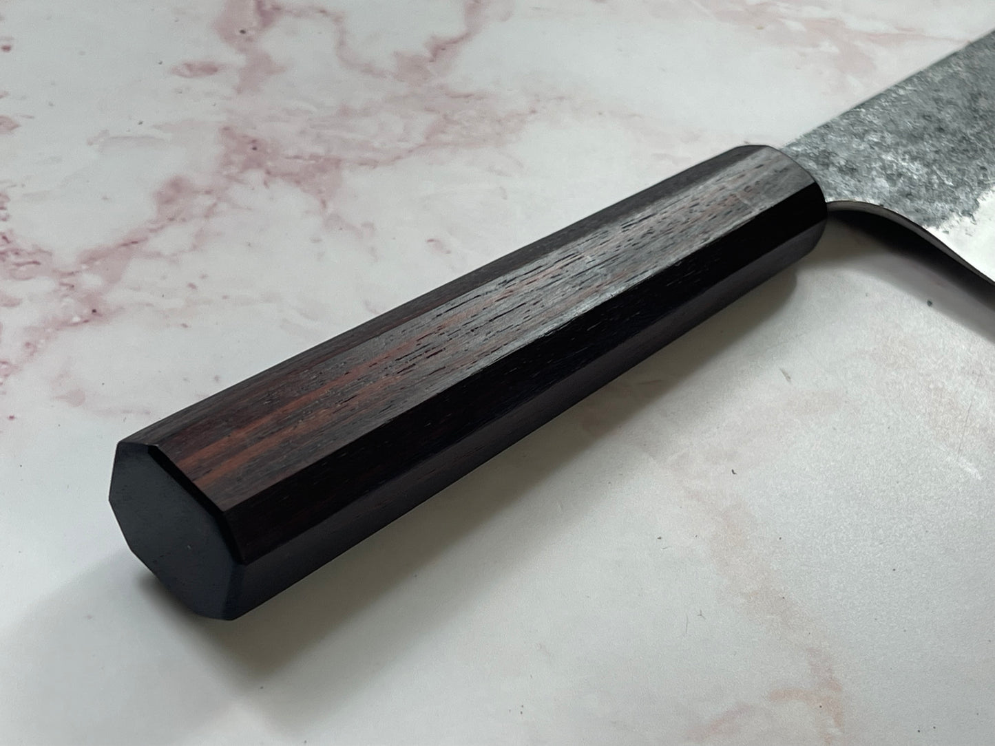 Kitchen Knives ID K-Tip Gyuto 230mm Kurouchi - Full Jatiwood Handle