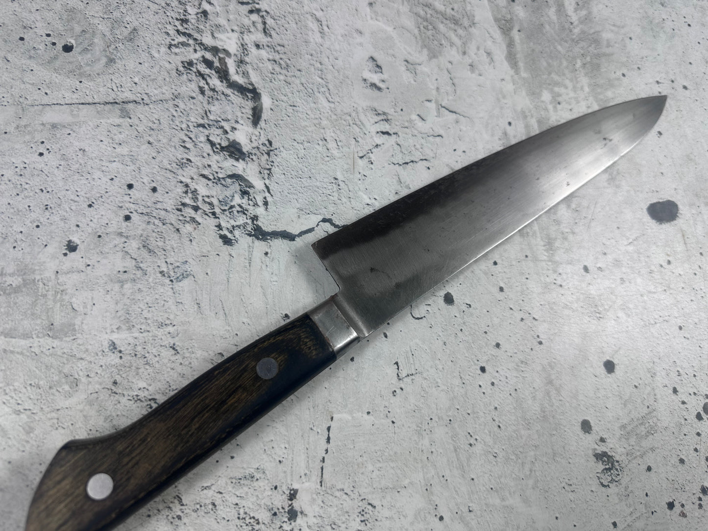 Vintage Japanese Gyuto Knife 210mm Carbon Steel  Made in Japan 2016