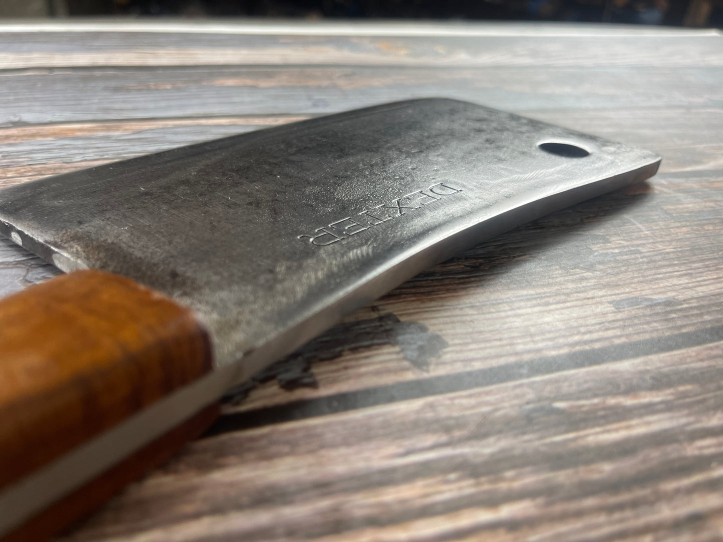 Premium Vintage Dexter Butcher Cleaver Knife 200mm Carbon Steel 🇺🇸