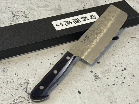 Tsunehisa G3 Nashiji Purple Nakiri 170mm - Made in Japan 🇯🇵