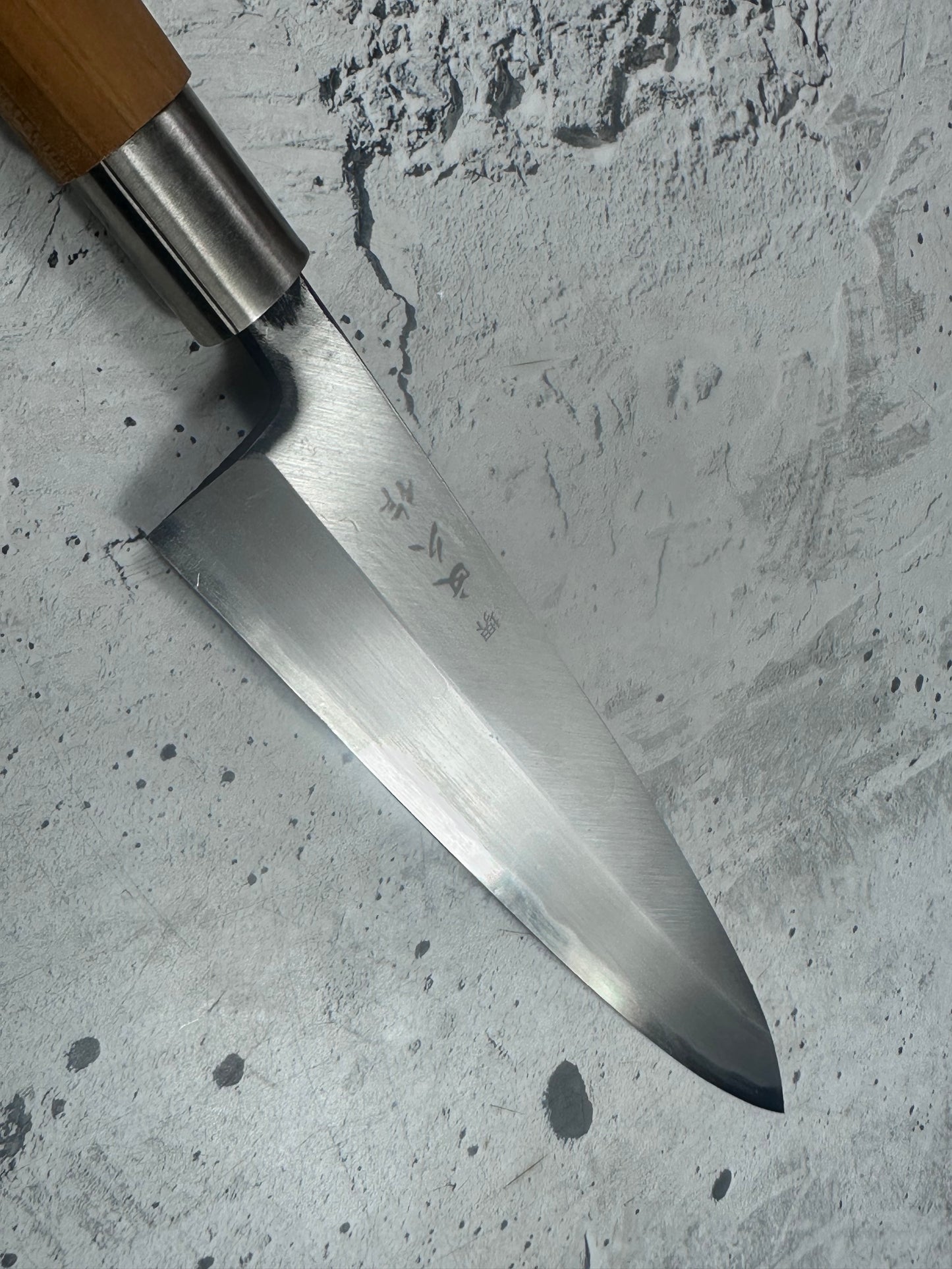 Vintage Sakai Bunkisaku Sashimi Knife 220mm Carbon Steel Wood Handle 2226
