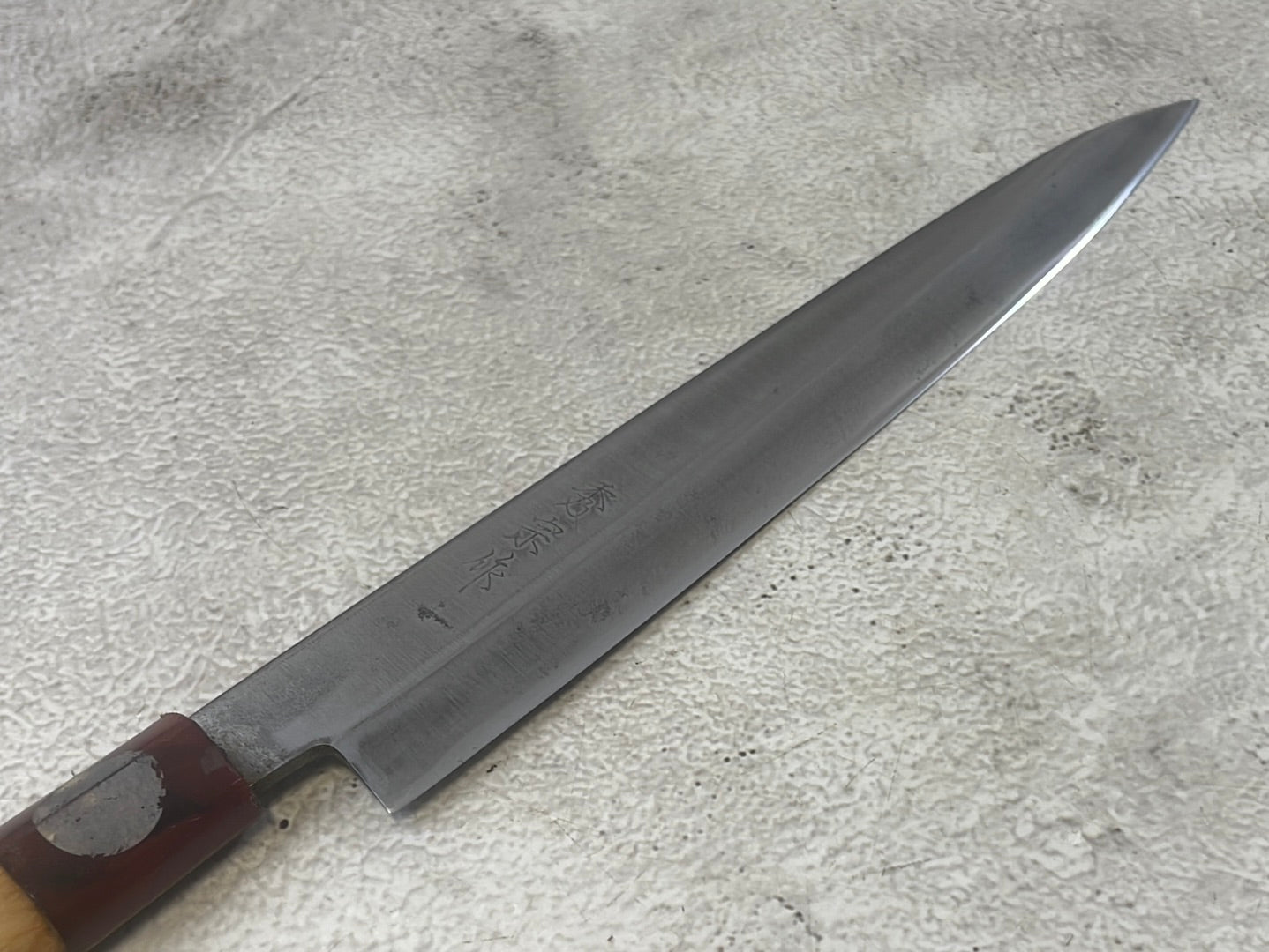 Vintage Japanese Yanagiba Knife 200mm Made in Japan 🇯🇵 Carbon Steel 1310