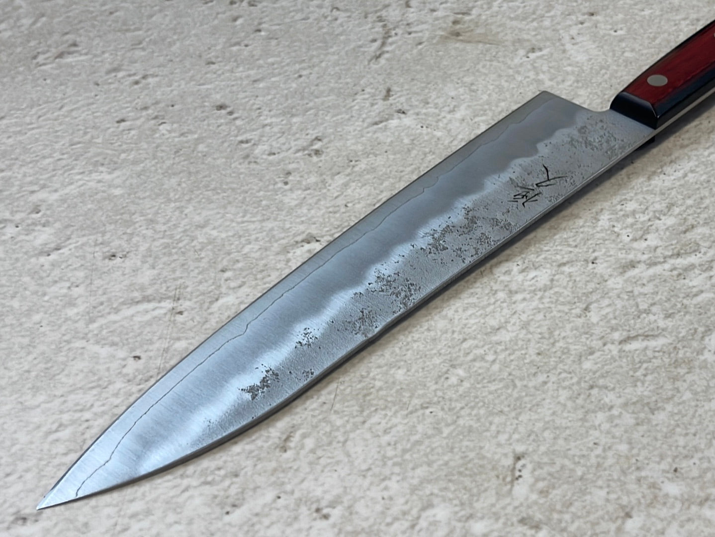 Tsunehisa G3 Nashiji Red Gyuto 210mm - Made in Japan 🇯🇵