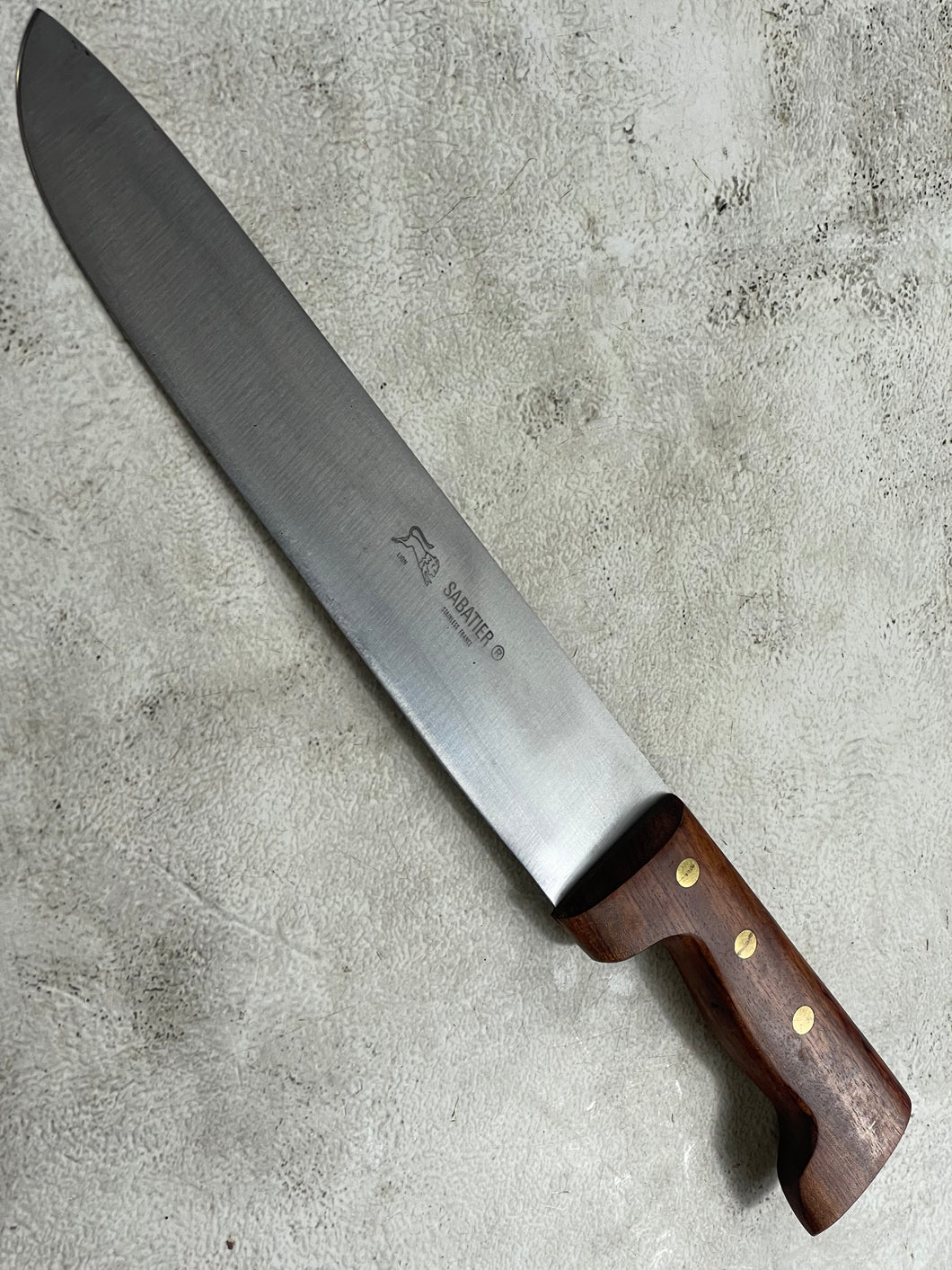 Vintage Sabatier Lion  Nogent Butcher 280mm Knife Stainless Steel Made in France 🇫🇷  1945