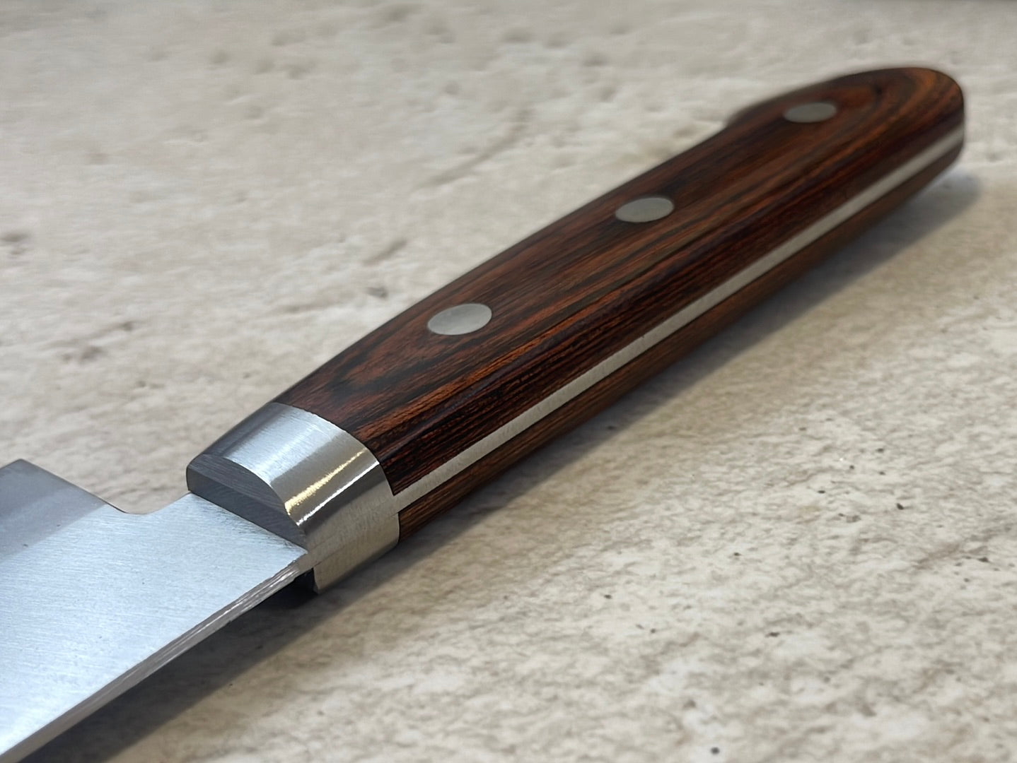 Tsunehisa VG1 Nakiri Knife 165mm  Brown Pakkawood Handle - Made in Japan 🇯🇵