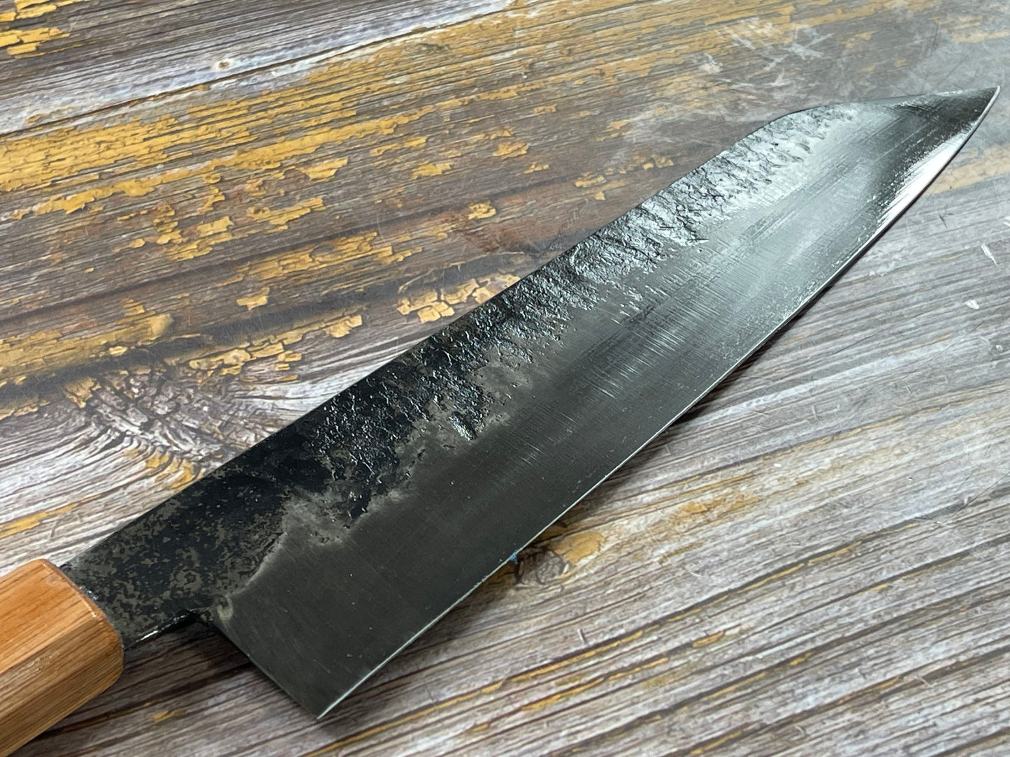 HG Blade Kiritsuke Knife 210mm Kurouchi Finish 1084 High Carbon Steel
