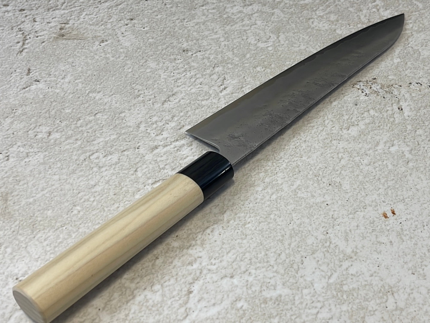 Tsunehisa G3 Nashiji HBC Gyuto 240mm - Made in Japan 🇯🇵 Magnolia Oval Wa Handle