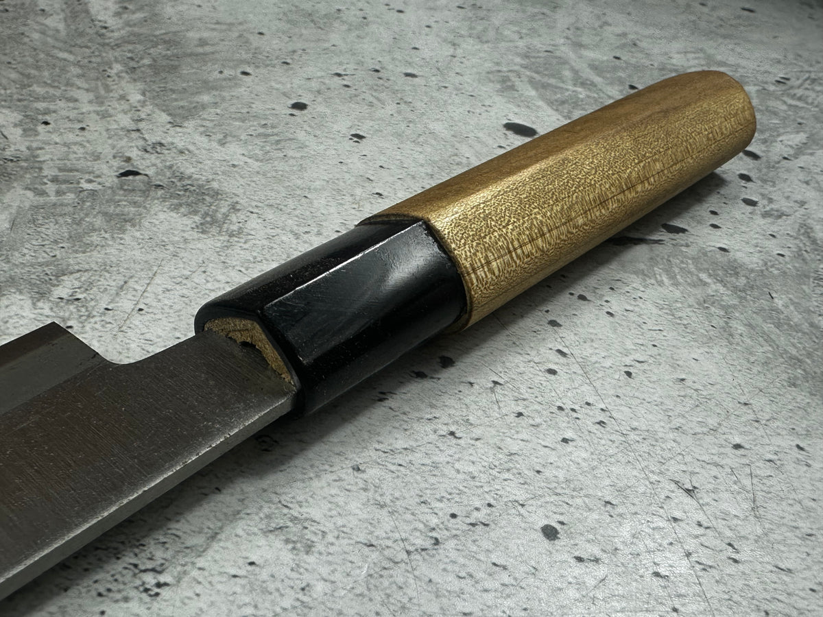 Vintage Kagemitsu Yanagiba Knife 210mm Carbon Steel Magnolia Wood Handle 2245